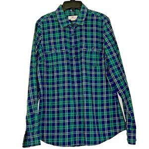 Vineyard Vines Plaid Flannel Popover Shirt size 10